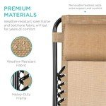 Adjustable Zero Gravity Lounge Chair Set - Beige