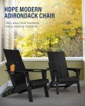 Modern Oversized Adirondack Chairs Set of 4