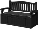 Greesum 70 Gallon Outdoor Storage Bench - Black