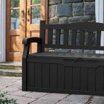 Devoko 80 Gallon Lockable Outdoor Storage Bench