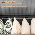 Devoko 80 Gallon Lockable Outdoor Storage Bench