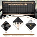 Devoko 80 Gallon Lockable Outdoor Storage Bench
