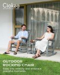 Oversized Grey Rocking Chair for Outdoor Relaxation