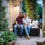 Devoko 80 Gallon Lockable Outdoor Storage Bench