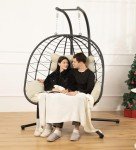 Double Egg Chair with Stand - Foldable Hammock