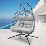 Cozy 2-Person Outdoor Hanging Egg Chair