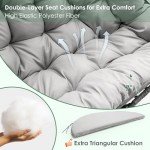 Cozy 2-Person Outdoor Hanging Egg Chair