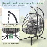 Cozy 2-Person Outdoor Hanging Egg Chair
