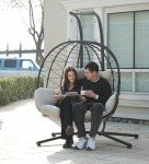 Double Egg Chair with Stand - Foldable Hammock