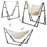 3-in-1 Outdoor Hammock Swing Chair with Stand