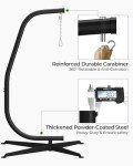 Sturdy C-Stand for Indoor/Outdoor Hammock Swing