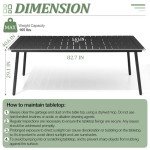 VredHom 82.7" Rectangular Outdoor Dining Table