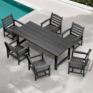 TenKa 7-Piece Outdoor Dining Furniture Set for 6