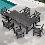 TenKa 7-Piece Outdoor Dining Furniture Set for 6