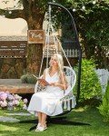 Sturdy C-Stand for Indoor/Outdoor Hammock Swing