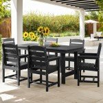 TenKa 7-Piece Outdoor Dining Furniture Set for 6
