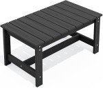 Black Rectangle Outdoor Coffee Table by SERWALL