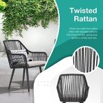 5-Piece All-Weather Patio Dining Set with Umbrella Hole