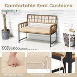 Acacia Wood 4-Piece Patio Dining Set