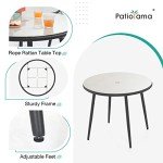 5-Piece All-Weather Patio Dining Set with Umbrella Hole