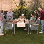 7 Piece Outdoor Patio Dining Set for 6