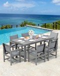 7-Piece Outdoor Dining Set with Umbrella Hole
