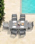 7-Piece Outdoor Dining Set with Umbrella Hole