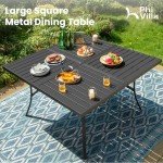 9-Piece Outdoor Patio Dining Set with Swivel Chairs