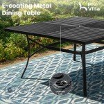 9-Piece Outdoor Patio Dining Set with Swivel Chairs