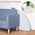 4-Foot Round Folding Card Table for Events