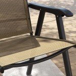 4-Pack Stackable Outdoor Folding Patio Chairs