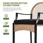 YITAHOME 3-Piece Wicker Bar Height Patio Set