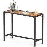 ODK 39-Inch Outdoor Bar Table - Weather Resistant