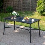 PHI VILLA 35.8" Outdoor Counter Height Table