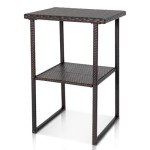 Sundale 36” Wicker Bar Table for Patios