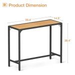ODK 39-Inch Outdoor Bar Table - Weather Resistant