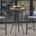 Naga Bahna 40-Inch Outdoor Bar Bistro Table