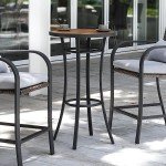 Naga Bahna 40-Inch Outdoor Bar Bistro Table