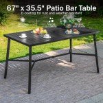 PHI VILLA 35.8" Outdoor Counter Height Table
