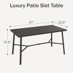 PHI VILLA 35.8" Outdoor Counter Height Table