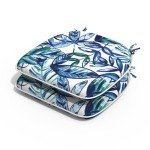 Elephant Print Outdoor Chair Cushions Set of 2