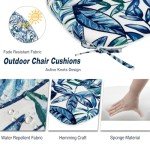 Elephant Print Outdoor Chair Cushions Set of 2