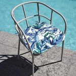 Elephant Print Outdoor Chair Cushions Set of 2