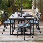 Elephant Print Outdoor Chair Cushions Set of 2