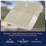 Favoyard Waterproof Outdoor Seat Cushion Set 24x24