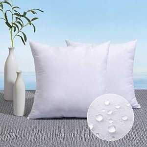 MIULEE 18x18 Outdoor Pillow Inserts - Pack of 2