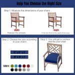 Thick Waterproof Outdoor Chair Cushions - Set of 2