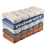 Custom Non-Slip Bench Cushions for Patio & Indoor
