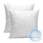 Waterproof 18x18 Outdoor Pillow Inserts - Set of 2