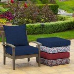 Sapphire Blue Rain-Proof Deep Seat Cushion Set